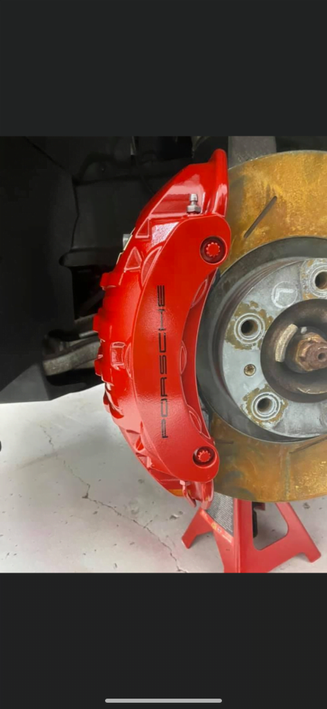 closeup of a caliper